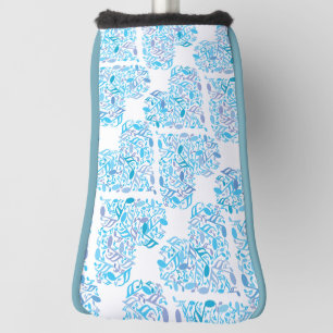 Music Notes Vertical Stripes Golf Head Cover