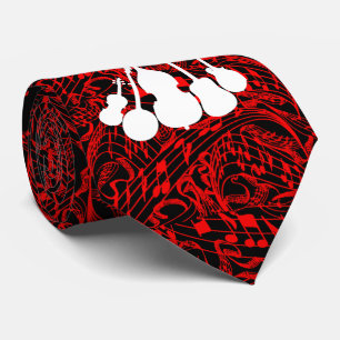 MUSIC NOTES WITH 5 PIECE BAND TIE