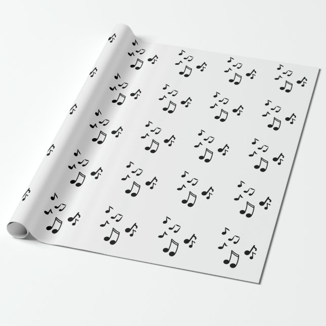 music notes  wrapping paper (Unrolled)