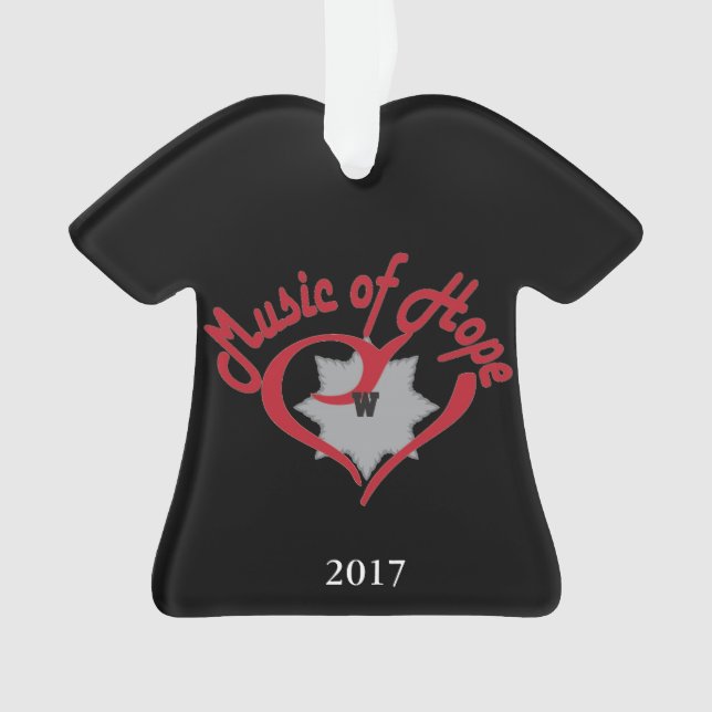 Music of Hope show ornament (Front)