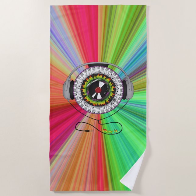 Music of Life Beach Towel (Front)
