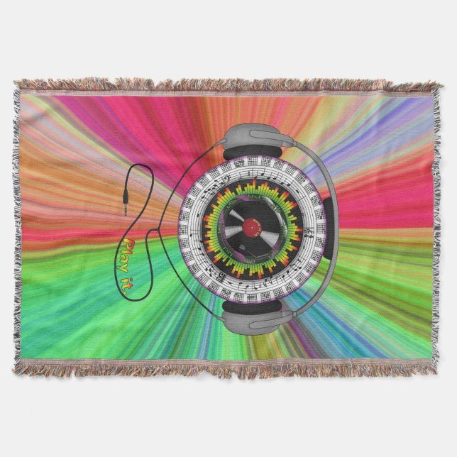 Music of Life Throw Blanket (Front)