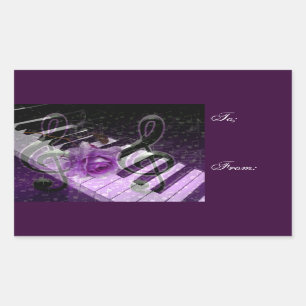 Music Of Love,Purle_ Sticker