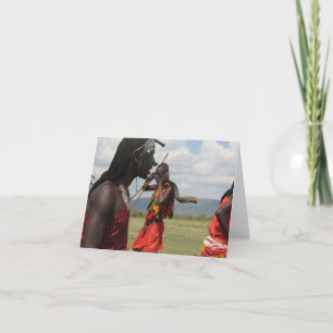 Music on the Massai Mara in Kenya Card