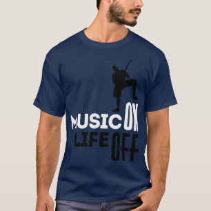 Music On white T-Shirt