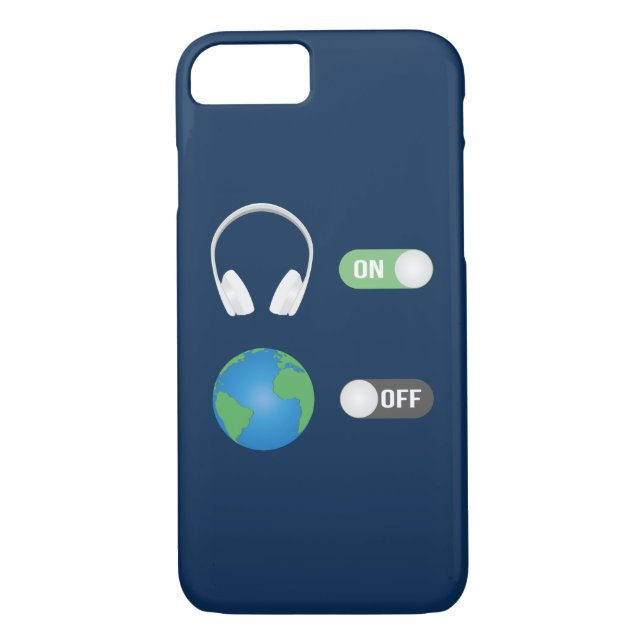 Music On World Off Case-Mate iPhone Case (Back)