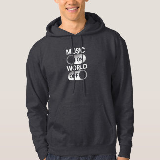 Music On, World Off – Funky Chill Mode Design Hoodie