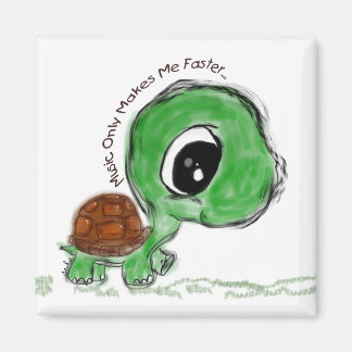 Music Only Makes Me Faster Magnet