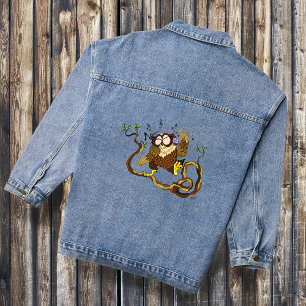 Music Owl Denim Jacket