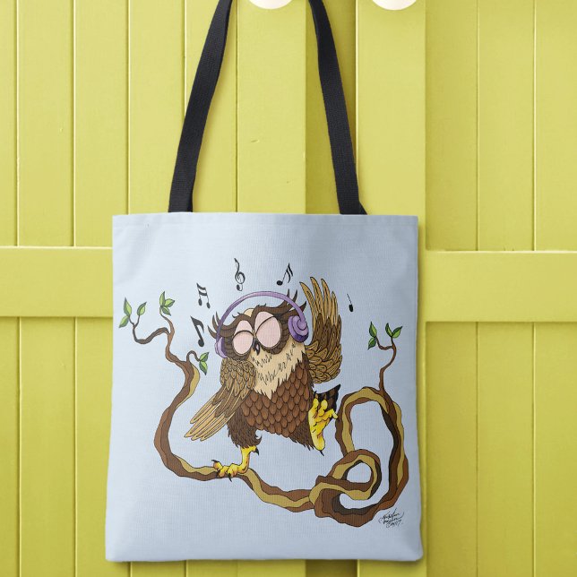 Music Owl Tote Bag (Creator Uploaded)