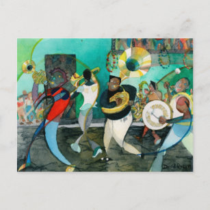 Music Painting "New Orleans Jazz" Postcard