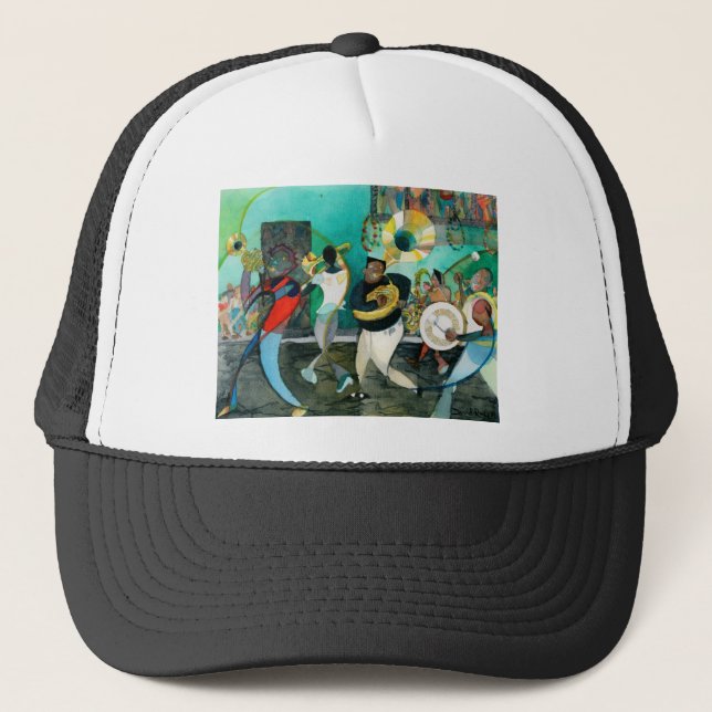 Music Painting "New Orleans Jazz" Trucker Hat (Front)