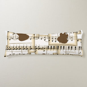music paper guitars background body pillow