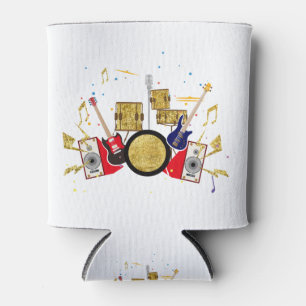 music party guitar drum set musical can cooler