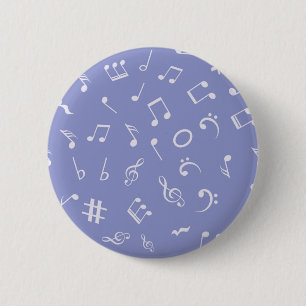 Music pattern 2 inch round button