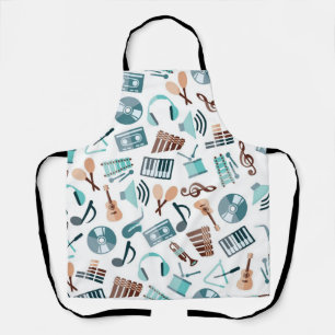 Music pattern apron