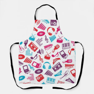 Music pattern apron