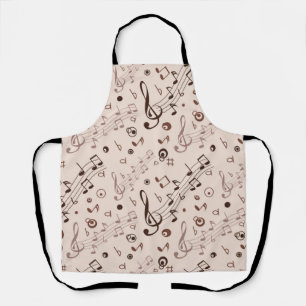 Music pattern apron