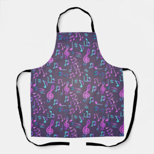 Music pattern apron