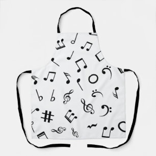 Music pattern apron