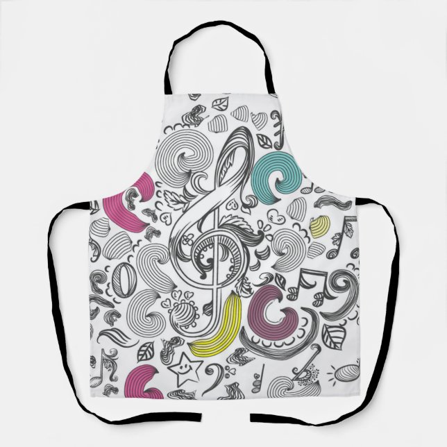 Music pattern apron (Front)