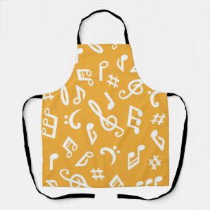 Music pattern apron