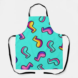 Music pattern apron