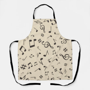 Music pattern apron