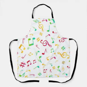 Music pattern apron