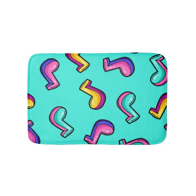 Music pattern bath mat (Front)