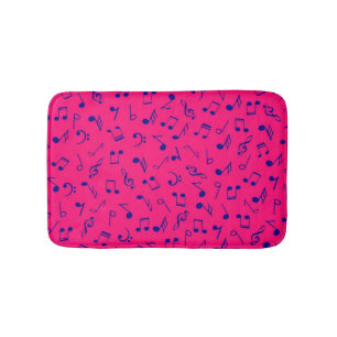 Music pattern bath mat