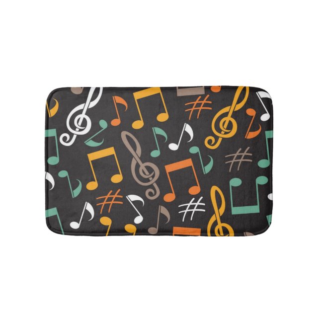 Music pattern bath mat (Front)