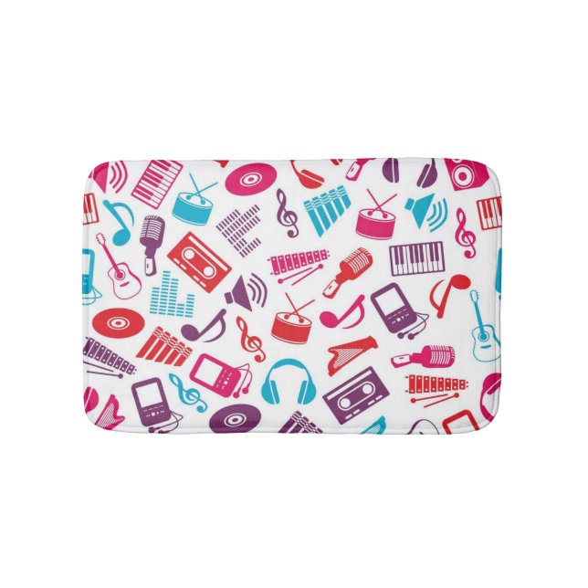 Music pattern bath mat (Front)