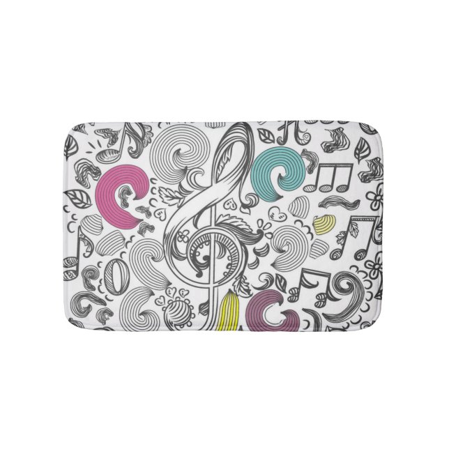 Music pattern bath mat (Front)