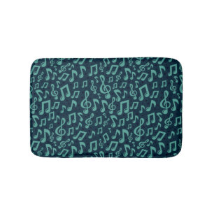 Music pattern bath mat