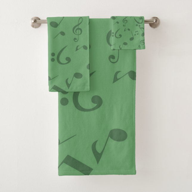 Music pattern bath towel set (Insitu)