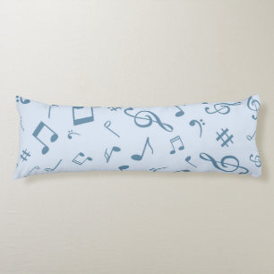 Music pattern body pillow