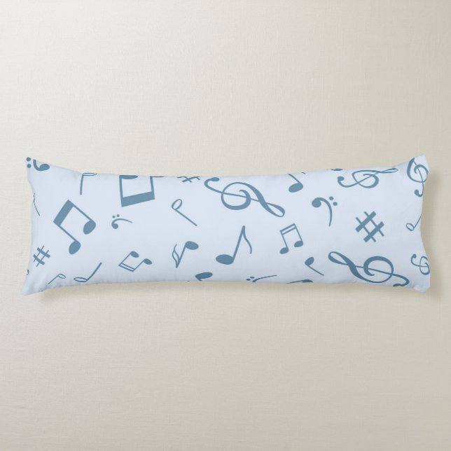 Music pattern body pillow (Front)