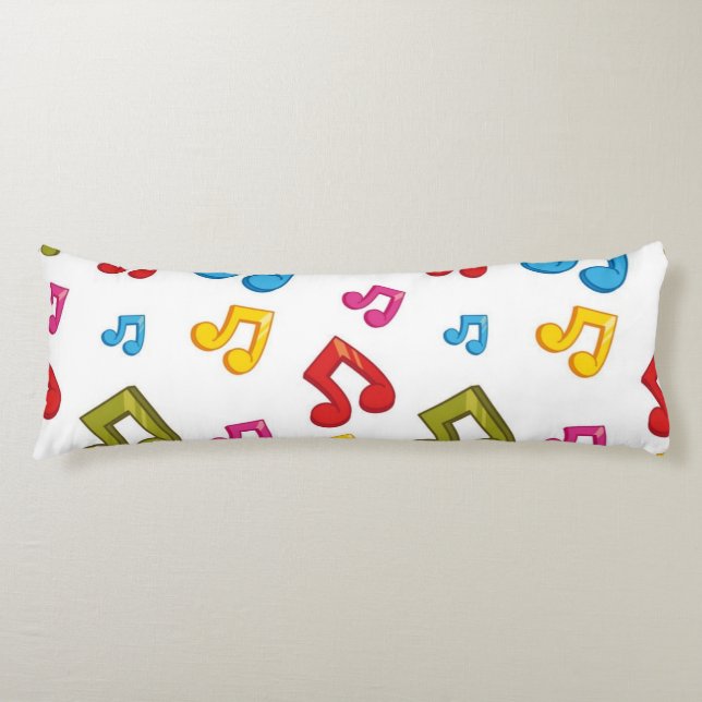 Music pattern body pillow (Front)