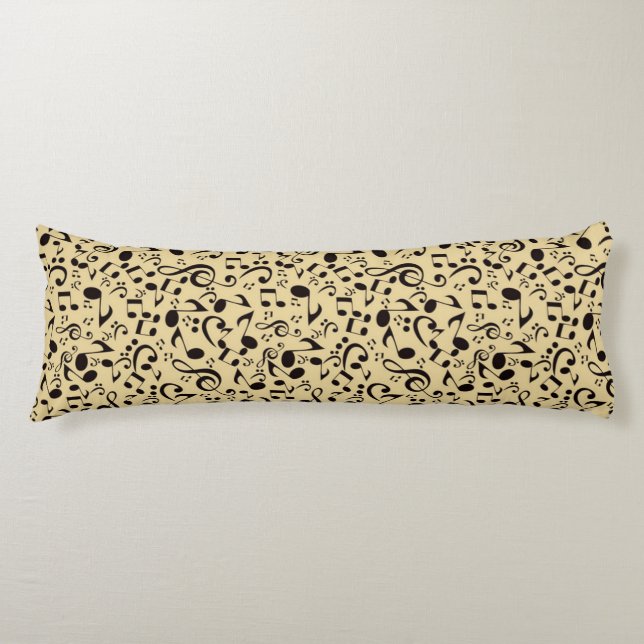 Music pattern body pillow (Front)
