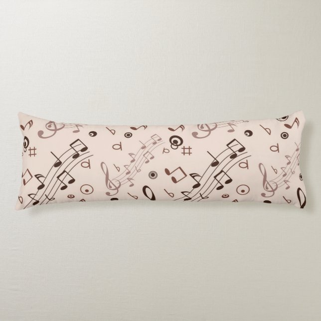 Music pattern body pillow (Front)