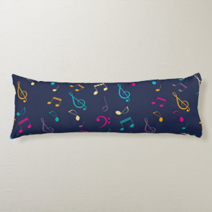 Music pattern body pillow