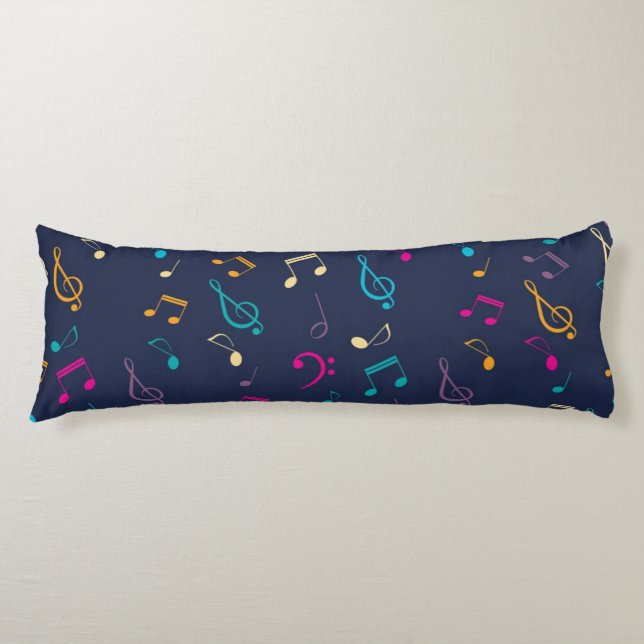 Music pattern body pillow (Front)