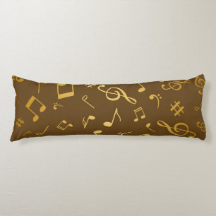 Music pattern body pillow