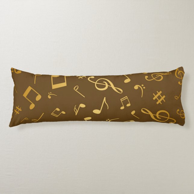 Music pattern body pillow (Front)