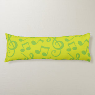 Music pattern body pillow