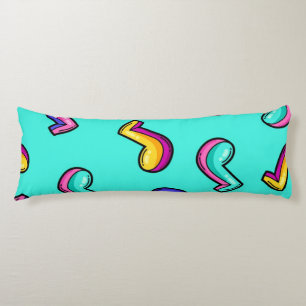 Music pattern body pillow