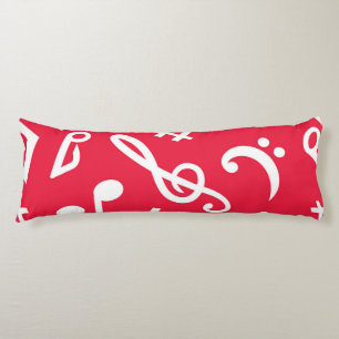 Music pattern body pillow