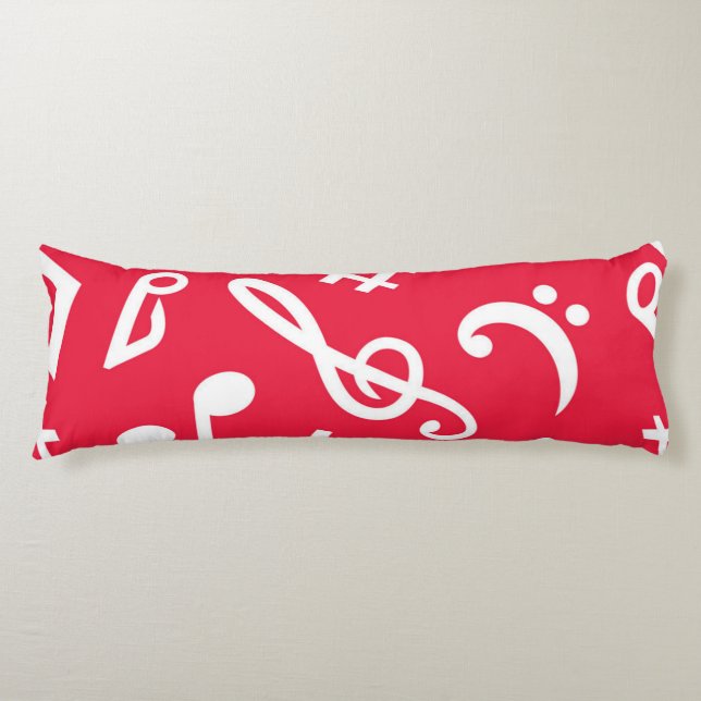 Music pattern body pillow (Front)