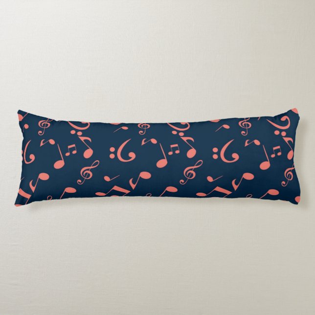 Music pattern body pillow (Front)
